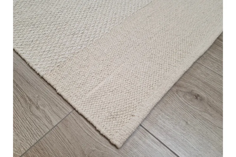 Alva Bomullsmatta 160x230 cm Rektangulär - Creme - Textilier & mattor - Mattor - Modern matta - Bomullsmattor