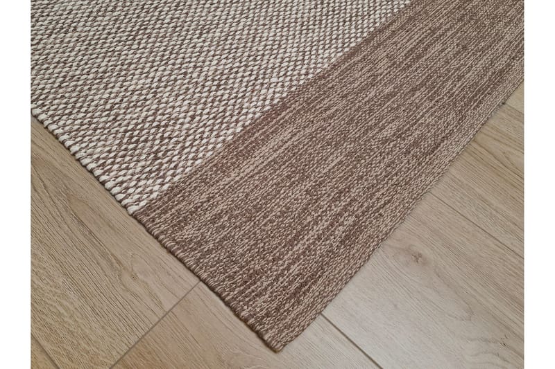 Alva Bomullsmatta 160x230 cm Rektangulär - Mörkbeige - Textilier & mattor - Mattor - Modern matta - Bomullsmattor