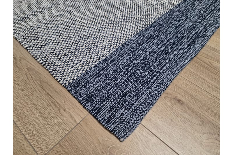 Alva Bomullsmatta 200x300 cm Rektangulär - Blå - Textilier & mattor - Mattor - Modern matta - Bomullsmattor
