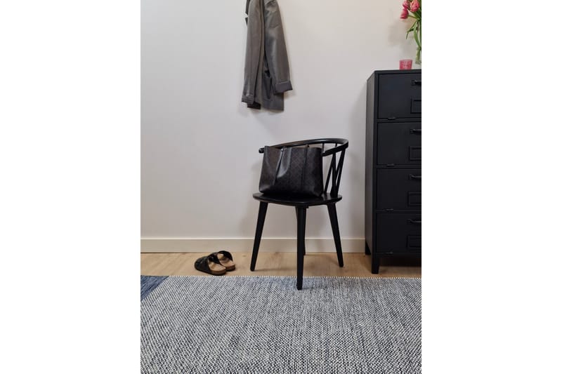 Alva Bomullsmatta 240x240 cm Kvadratisk - Blå - Textilier & mattor - Mattor - Modern matta - Bomullsmattor