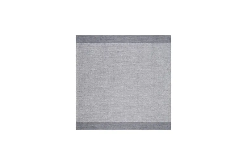 Alva Bomullsmatta 240x240 cm Kvadratisk - Grå - Textilier & mattor - Mattor - Modern matta - Bomullsmattor