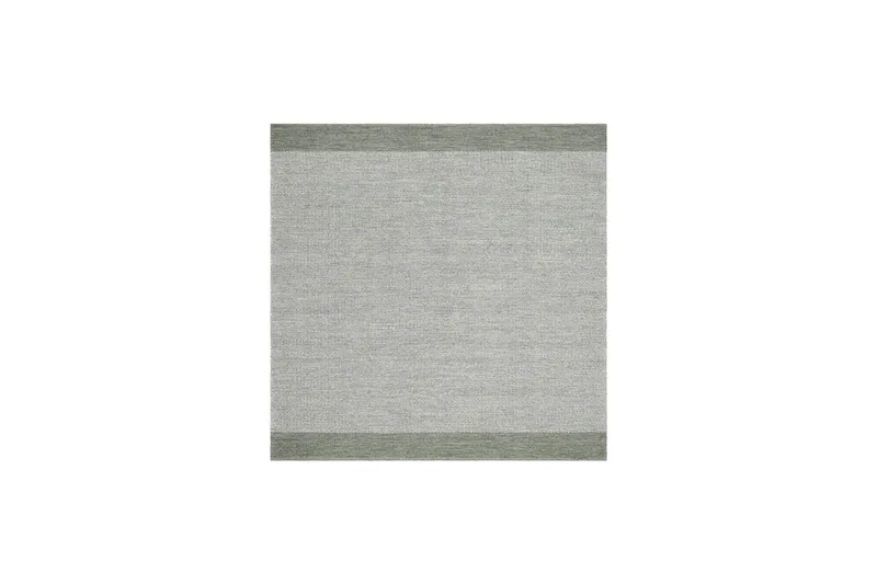 Alva Bomullsmatta 240x240 cm Kvadratisk, Grön