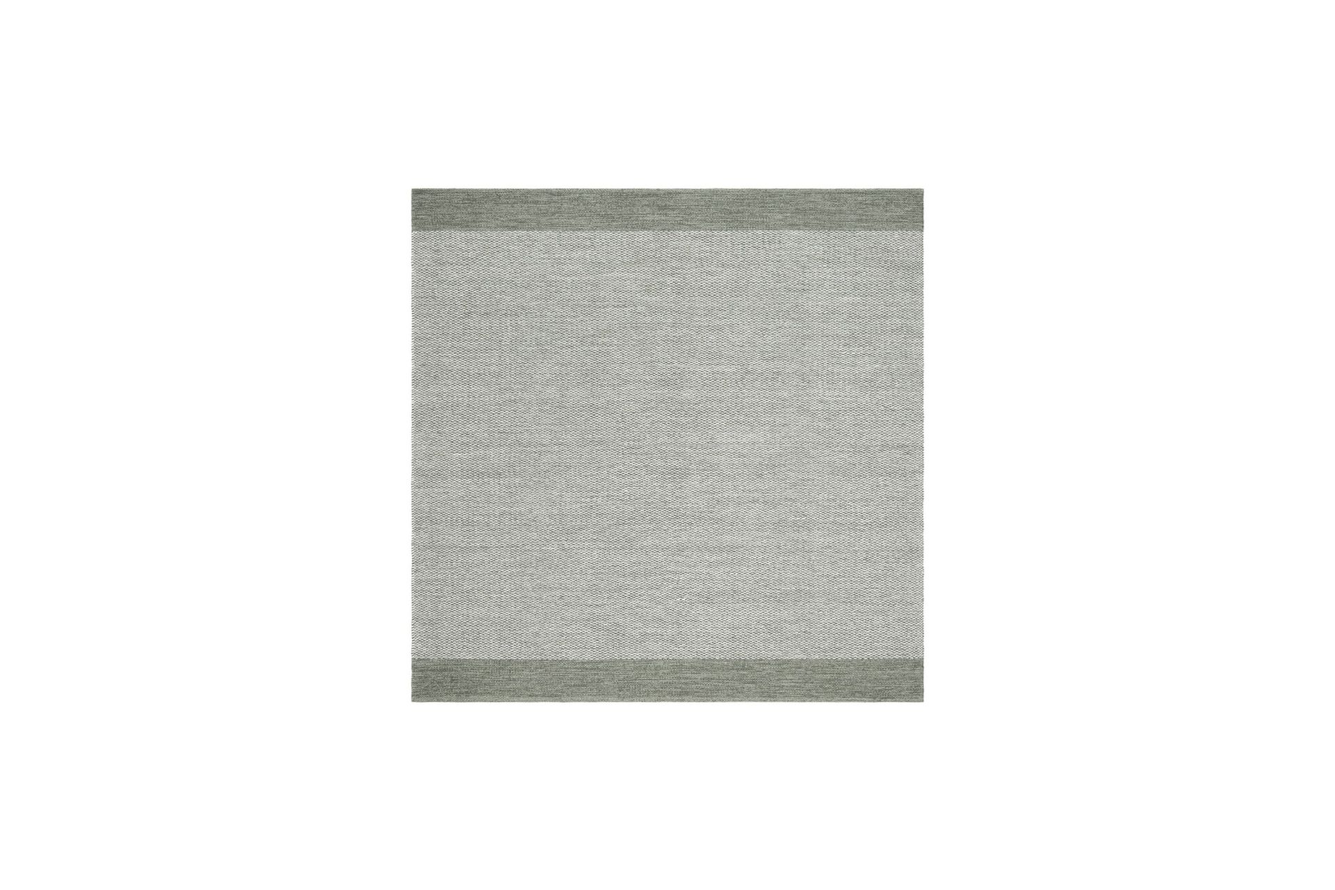 Alva Bomullsmatta 240x240 cm Kvadratisk - Gr&ouml;n