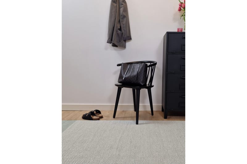 Alva Bomullsmatta 240x240 cm Kvadratisk - Ljusgrön - Textilier & mattor - Mattor - Modern matta - Bomullsmattor