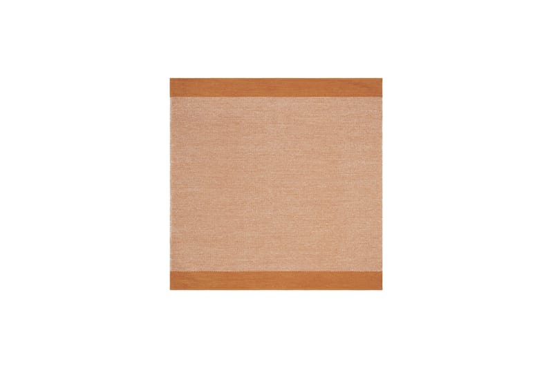 Alva Bomullsmatta 240x240 cm Kvadratisk - Orange - Textilier & mattor - Mattor - Modern matta - Bomullsmattor
