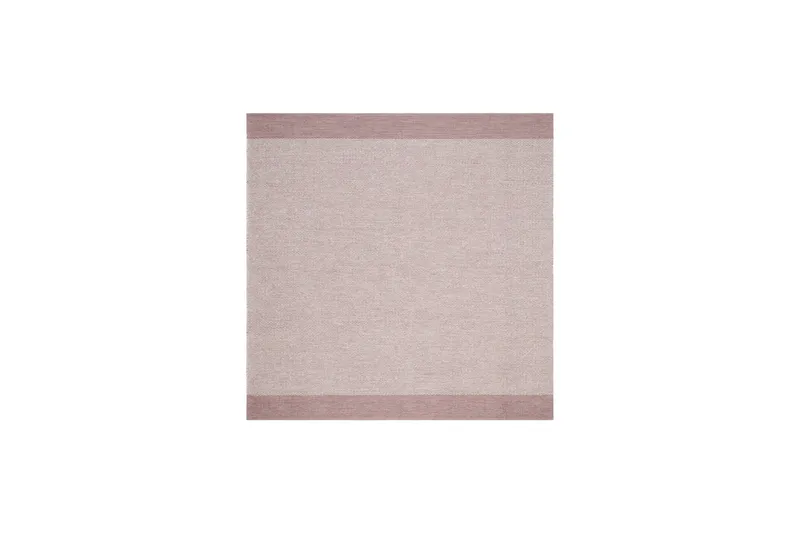 Alva Bomullsmatta 240x240 cm Kvadratisk - Rosa - Textilier & mattor - Mattor - Modern matta - Bomullsmattor