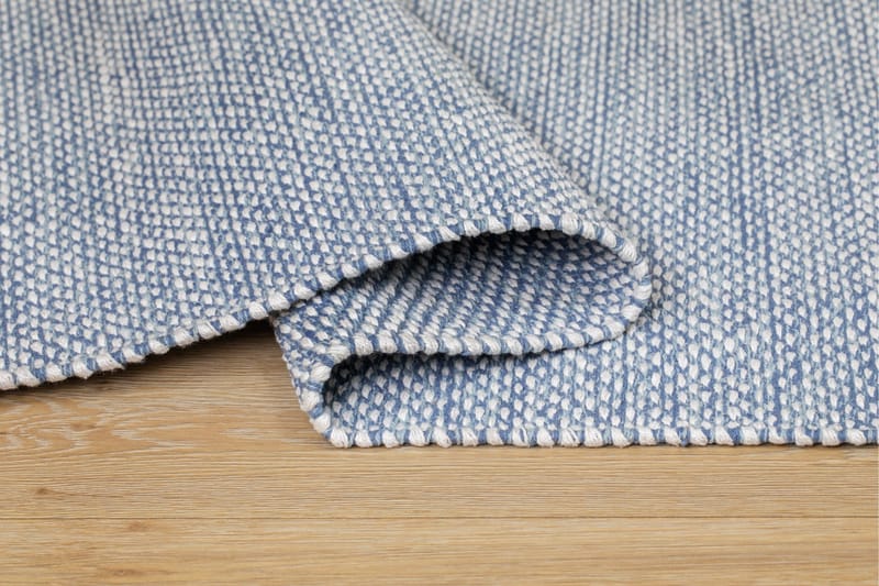 Alva Bomullsmatta 300x300 cm Kvadratisk - Blå - Textilier & mattor - Mattor - Modern matta - Bomullsmattor