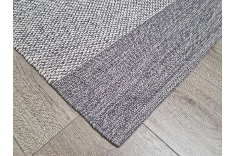 Alva Bomullsmatta 300x300 cm Kvadratisk - Grå - Textilier & mattor - Mattor - Modern matta - Bomullsmattor