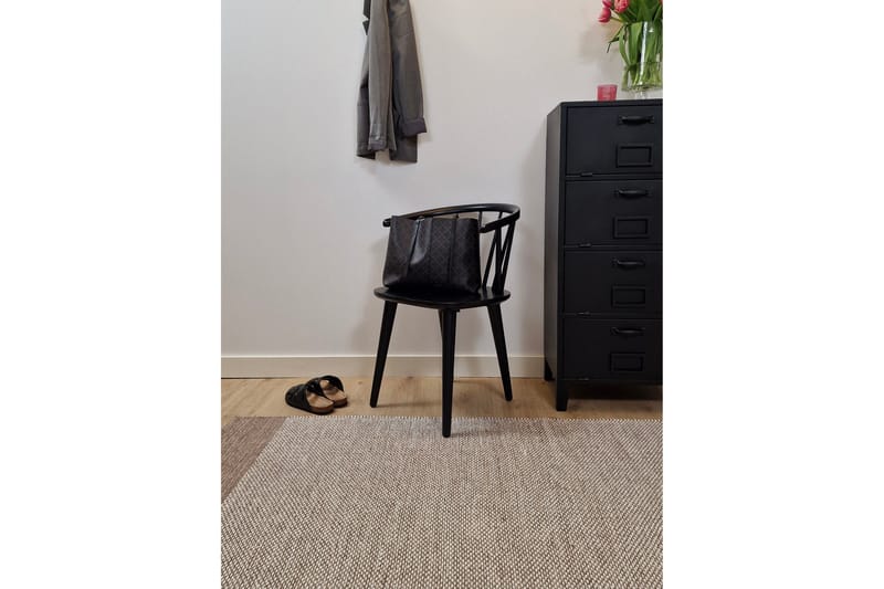 Alva Bomullsmatta 300x300 cm Kvadratisk - Mörkbeige - Textilier & mattor - Mattor - Modern matta - Bomullsmattor