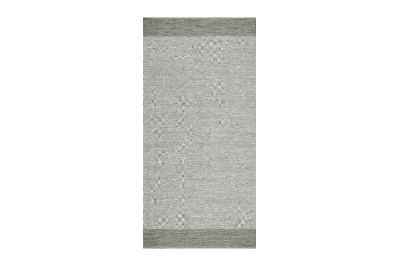 Alva Bomullsmatta 75x150 cm Oval, Grön