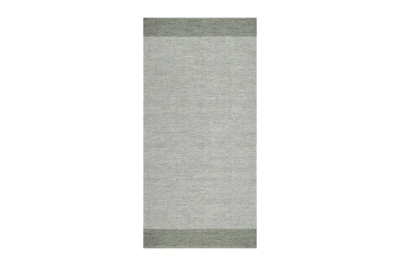 Alva Bomullsmatta 75x280 cm Oval, Grön