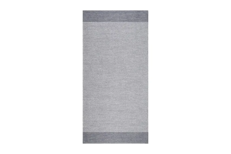 Alva Bomullsmatta 75x340 cm Oval - Grå - Textilier & mattor - Mattor - Modern matta - Bomullsmattor