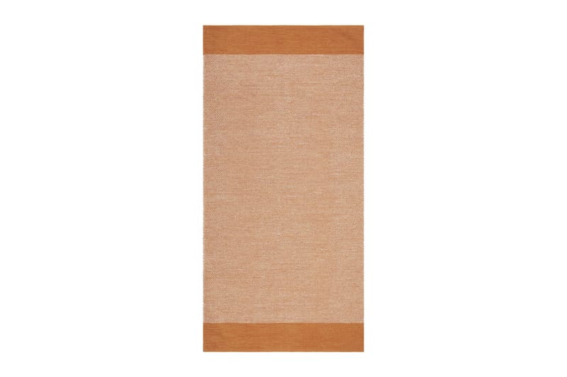 Alva Bomullsmatta 75x340 cm Oval - Orange - Textilier & mattor - Mattor - Modern matta - Bomullsmattor