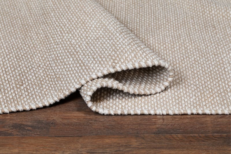 Alva Bomullsmatta 75x340 cm Oval - Sand - Textilier & mattor - Mattor - Modern matta - Bomullsmattor