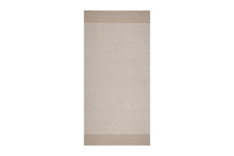 Alva Bomullsmatta 75x340 cm Oval - Sand - Textilier & mattor - Mattor - Modern matta - Bomullsmattor