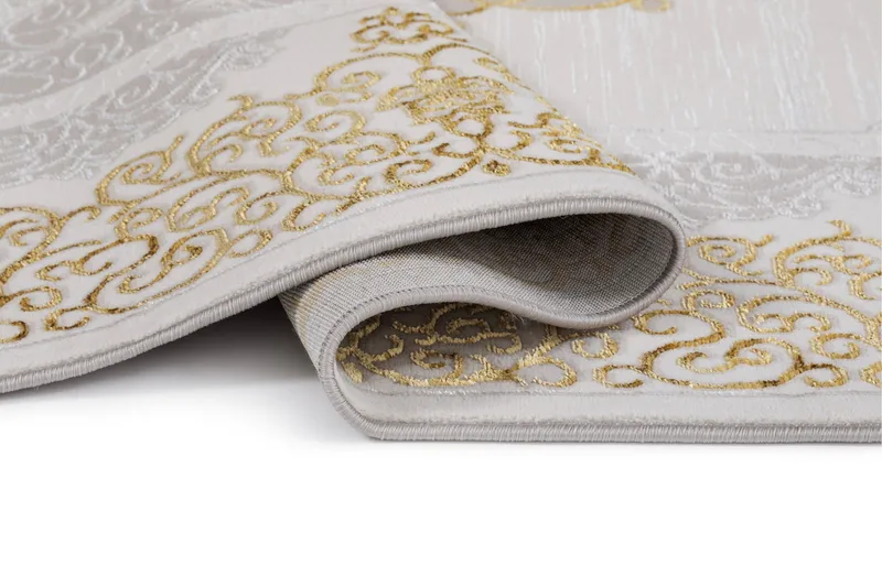 Ankara Wiltonmatta 160x230 cm - Beige/Guld - Textilier & mattor - Mattor - Modern matta - Friezemattor