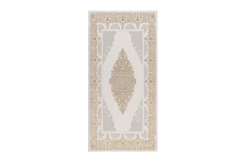 Ankara Wiltonmatta 80x150 cm, Beige/Guld