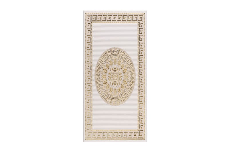 Ankara Wiltonmatta 80x300 cm, Beige/Guld