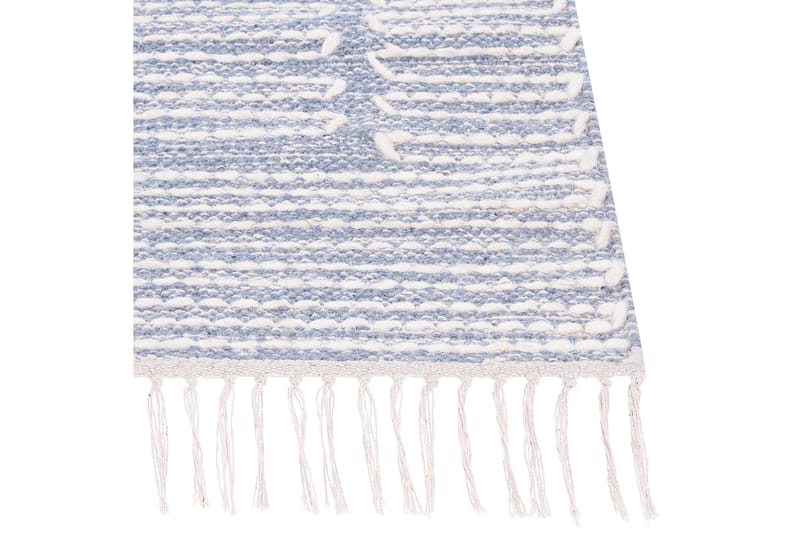 Ansar Bomullsmatta 140x200 cm - Blå - Textilier & mattor - Mattor - Modern matta - Bomullsmattor