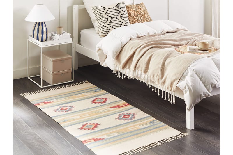Aparan Bomullsmatta 80x150 cm Beige - Textilier & mattor - Mattor - Modern matta - Bomullsmattor