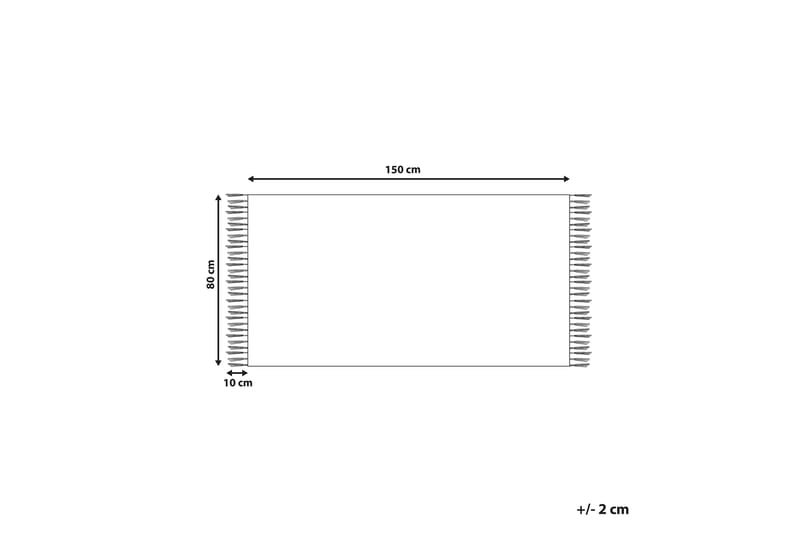 Aparan Bomullsmatta 80x150 cm Beige - Textilier & mattor - Mattor - Modern matta - Bomullsmattor