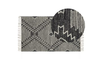Arbaa Bomullsmatta 80x150 cm - Svart/Vit - Textilier & mattor - Mattor - Modern matta - Bomullsmattor