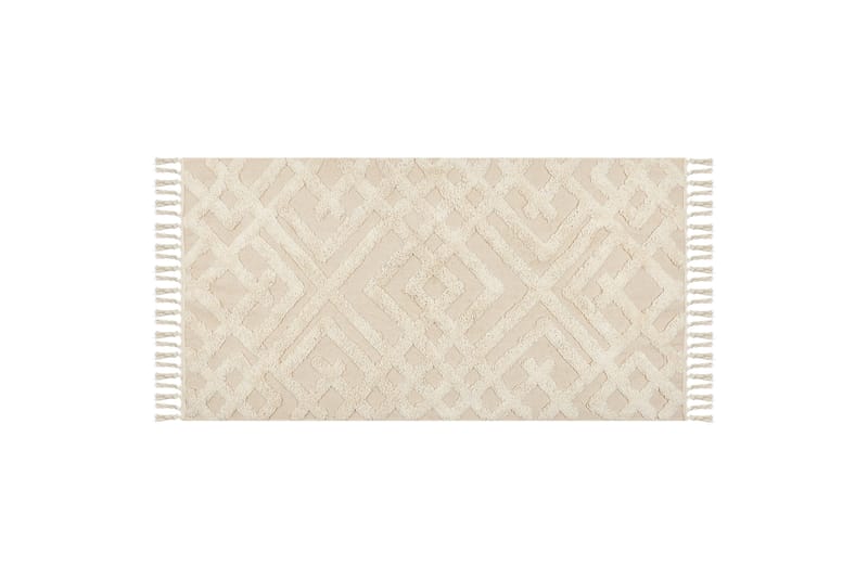 Ardahan Bomullsmatta 80x150 cm Beige - Textilier & mattor - Mattor - Modern matta - Ryamattor