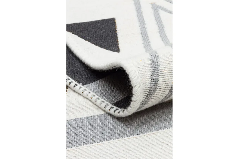 Are Bomullsmatta 120x180 cm Rektangulär - Gul/Grå - Textilier & mattor - Mattor - Modern matta - Bomullsmattor