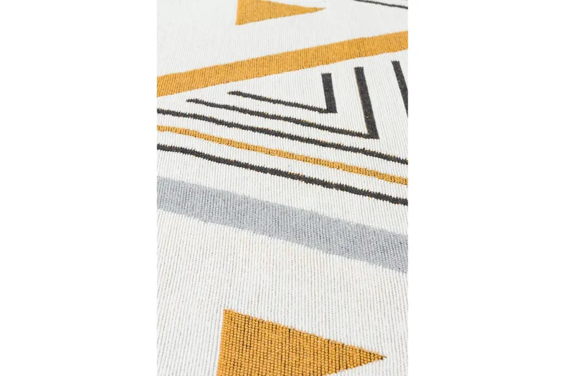 Are Bomullsmatta 120x180 cm Rektangulär - Gul/Grå - Textilier & mattor - Mattor - Modern matta - Bomullsmattor