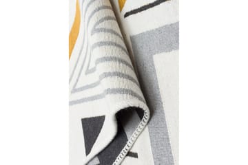 Are Bomullsmatta 160x230 cm Rektangulär - Gul/Grå - Textilier & mattor - Mattor - Modern matta - Bomullsmattor
