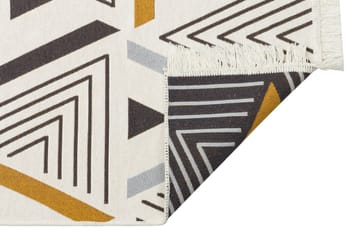 Are Bomullsmatta 160x230 cm Rektangulär - Gul/Grå - Textilier & mattor - Mattor - Modern matta - Bomullsmattor