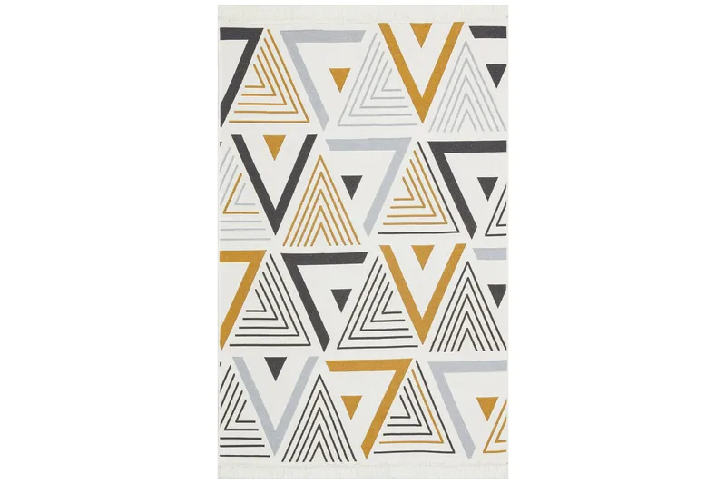 Are Gångmatta 80x150 cm Rektangulär, Gul/Grå