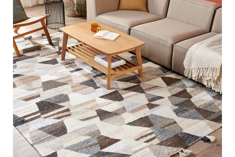 Argavand Ullmatta 200x300 cm - Beige - Textilier & mattor - Mattor - Modern matta - Ullmattor