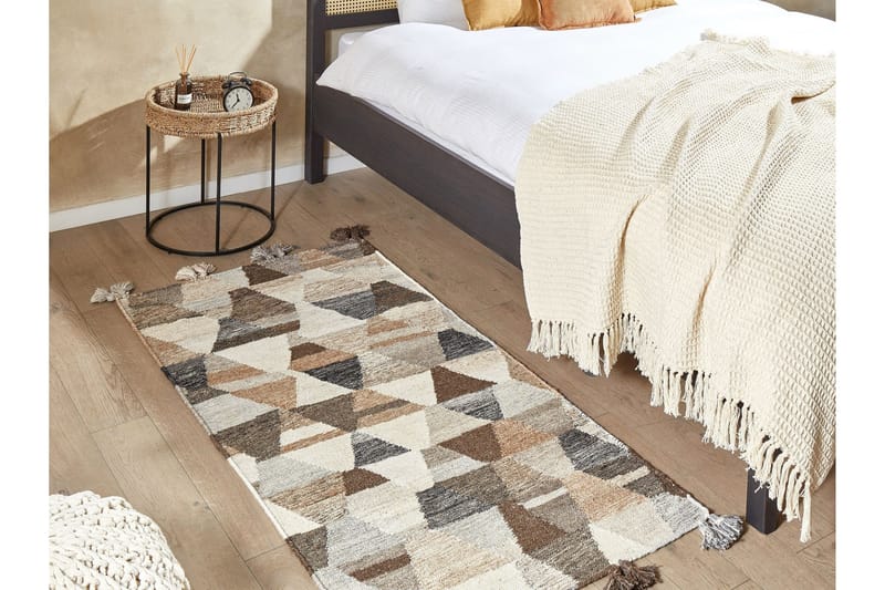 Argavand Ullmatta 80x150 cm - Beige - Textilier & mattor - Mattor - Modern matta - Ullmattor