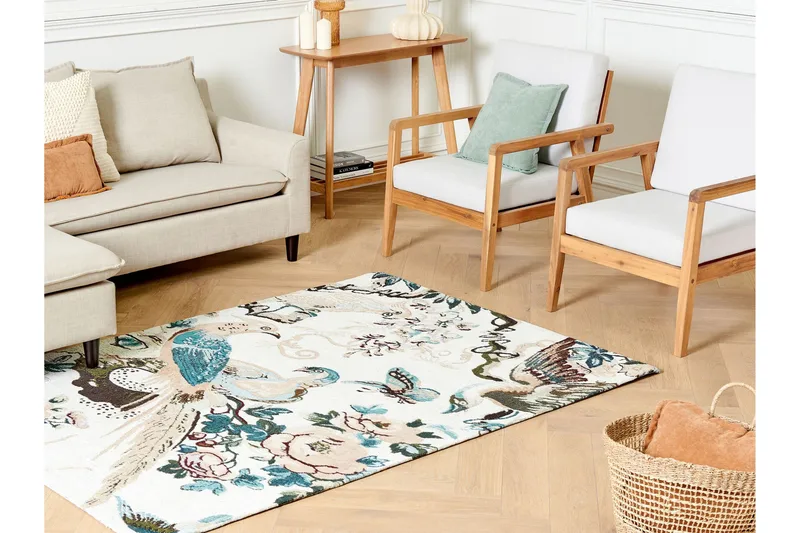 Ariha Ryamatta 140x200 cm - Blå - Textilier & mattor - Mattor - Modern matta - Bomullsmattor