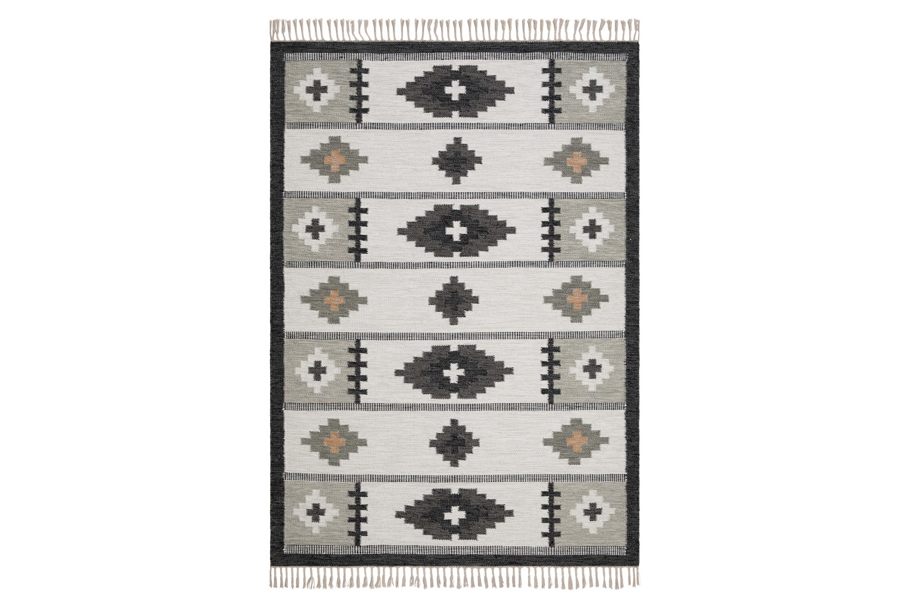 arvika ullmatta 140x200 cm rektangulär - grå