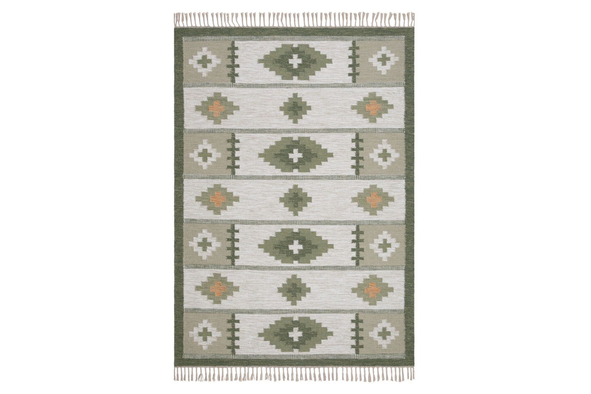 Arvika Ullmatta 160x230 cm Rektangul&auml;r - Gr&ouml;n