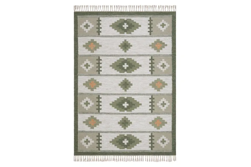 Arvika Ullmatta 160x230 cm Rektangulär, Grön