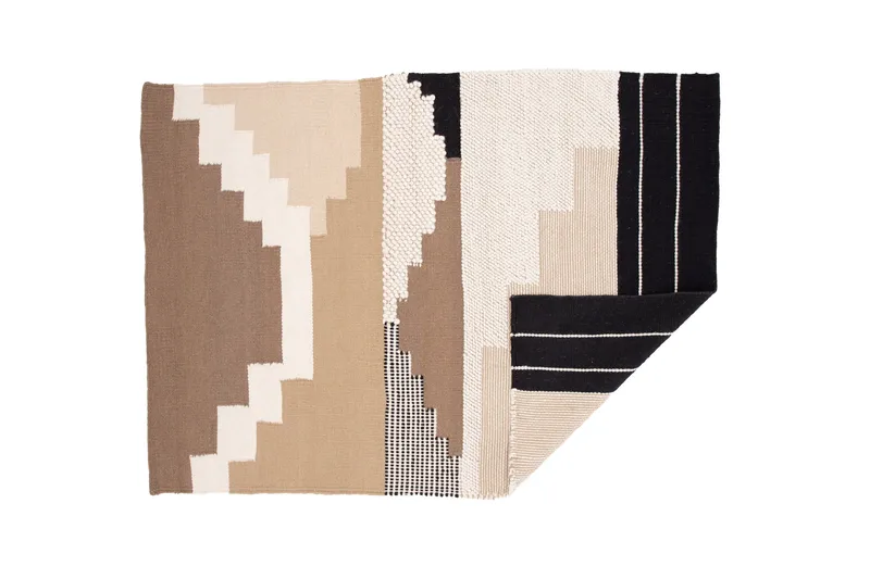 Aston Ullmatta 160x230 cm Rektangulär - Brun - Textilier & mattor - Mattor - Modern matta - Ullmattor