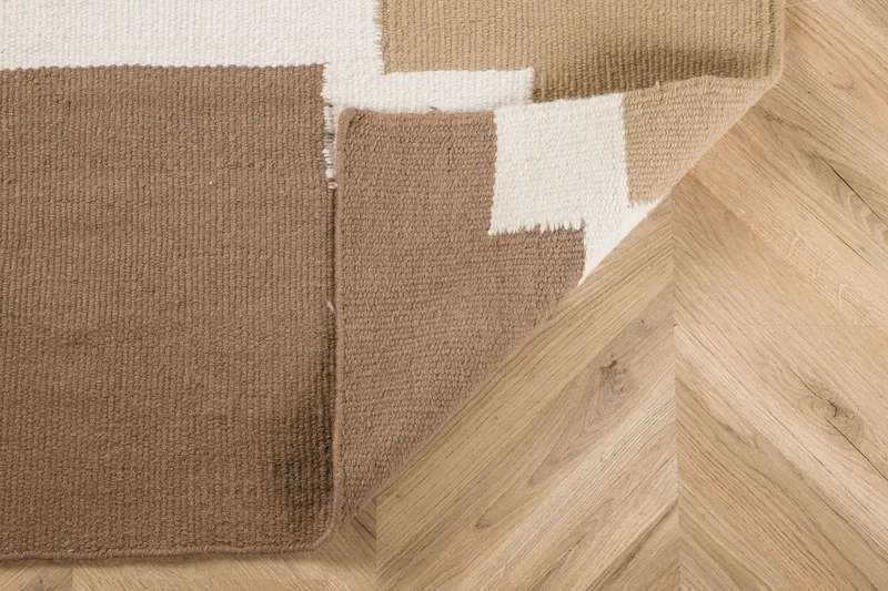 Aston Ullmatta 160x230 cm Rektangulär - Brun - Textilier & mattor - Mattor - Modern matta - Ullmattor