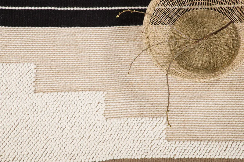 Aston Ullmatta 160x230 cm Rektangulär - Brun - Textilier & mattor - Mattor - Modern matta - Ullmattor