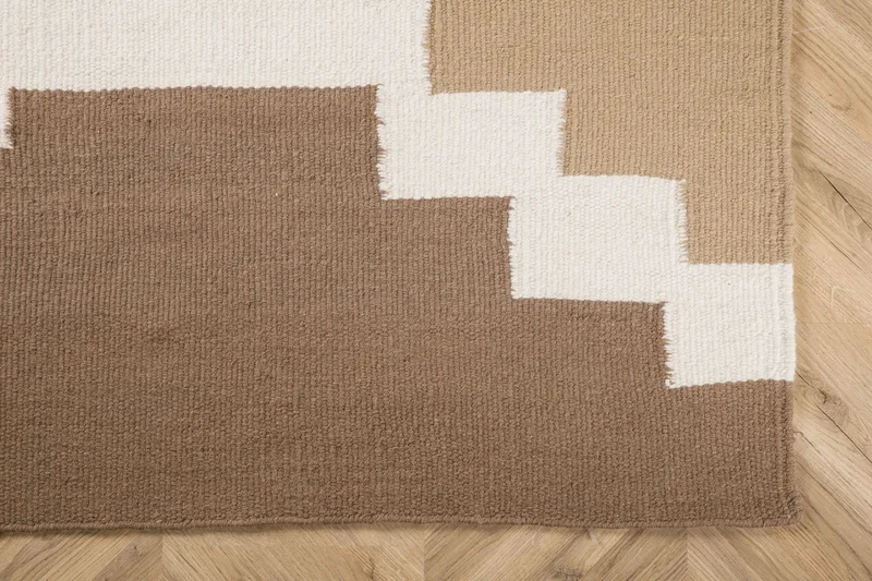 Aston Ullmatta 160x230 cm Rektangulär - Brun - Textilier & mattor - Mattor - Modern matta - Ullmattor
