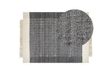 Atlanti Ullmatta 160x230 cm - Svart/Vit - Textilier & mattor - Mattor - Modern matta - Ullmattor