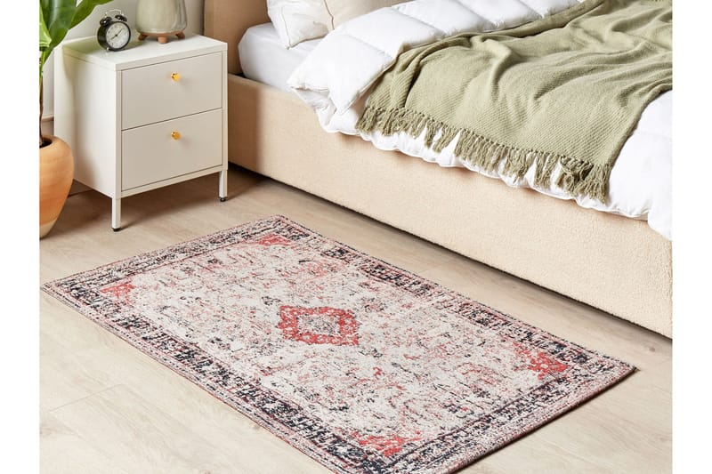 Attera Bomullsmatta 80x150 cm - Röd - Textilier & mattor - Mattor - Modern matta - Bomullsmattor
