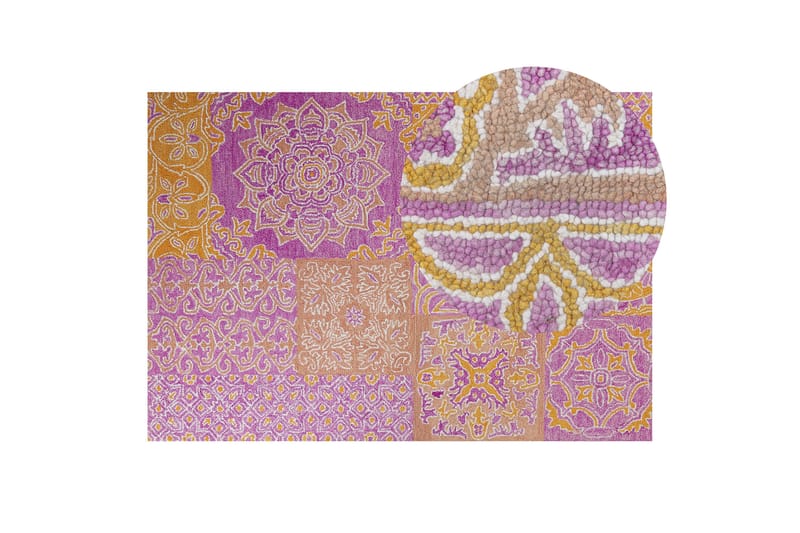 Avanos Ullmatta 140x200 cm Rosa - Textilier & mattor - Mattor - Modern matta - Ullmattor