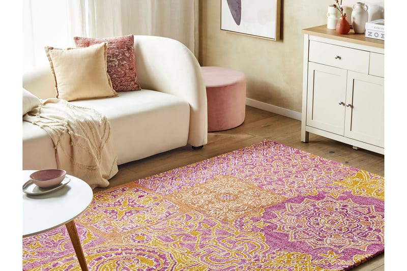 Avanos Ullmatta 200x200 cm - Rosa - Textilier & mattor - Mattor - Modern matta - Ullmattor