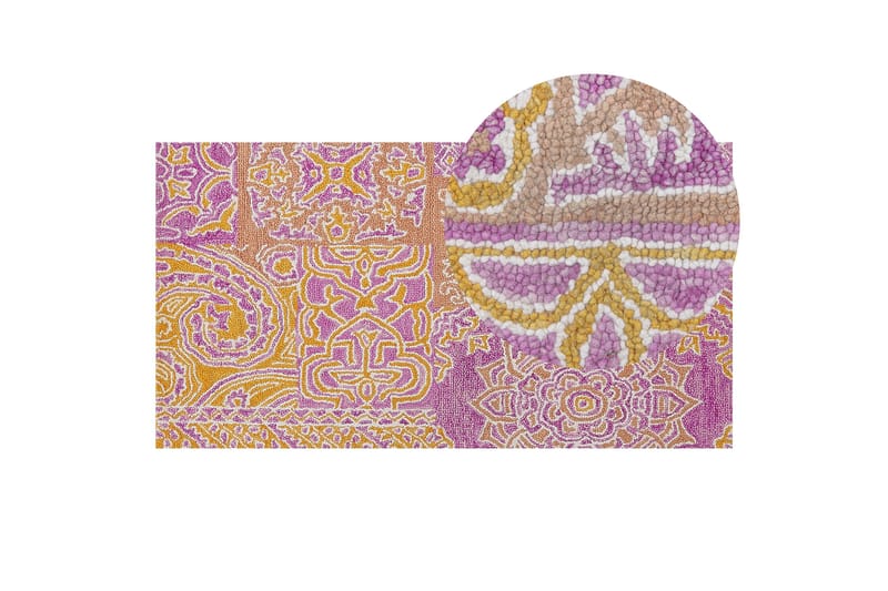 Avanos Ullmatta 80x150 cm - Rosa - Textilier & mattor - Mattor - Modern matta - Ullmattor