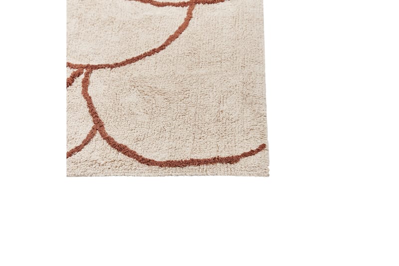 Avdan Bomullsmatta 200x200 cm Kvadratisk - Beige - Textilier & mattor - Mattor - Modern matta - Bomullsmattor