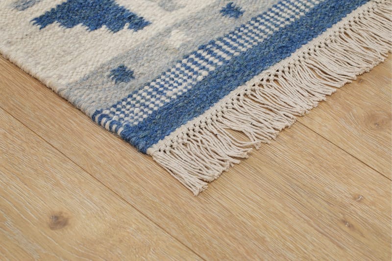 Avesta Ullmatta 140x200 cm Rektangulär - Blå - Textilier & mattor - Mattor - Modern matta - Ullmattor