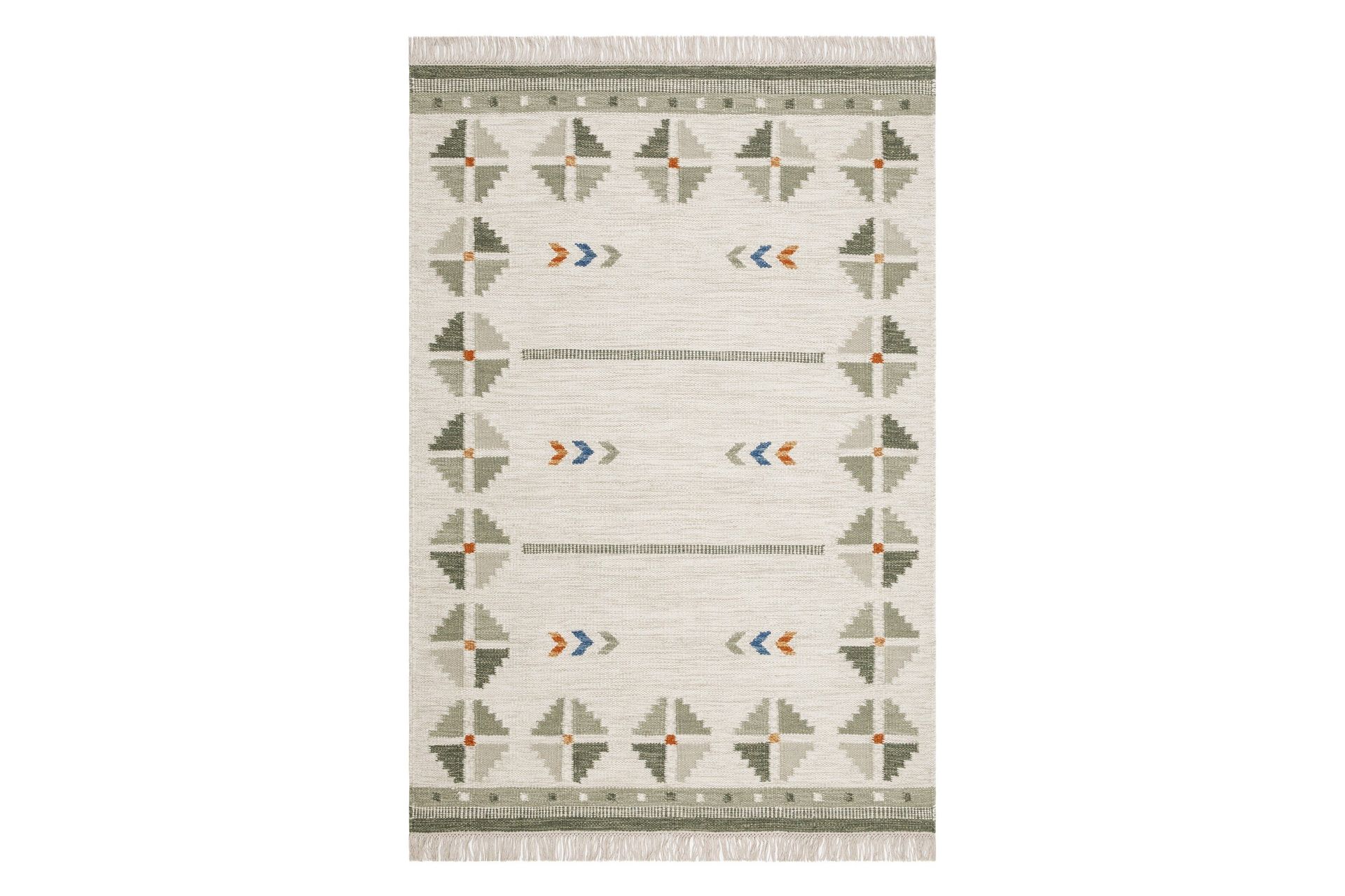 Avesta Ullmatta 160x230 cm Rektangul&auml;r - Gr&ouml;n